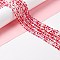 Synthetic Moonstone Beads Strands, Round, Red, 6mm, Hole: 0.8mm, about 63pcs/strand, 14.57''~15.55''(37~39.5cm)