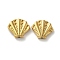 304 Stainless Steel Bead Rhinestone Settings, Shell Shape, Real 18K Gold Plated, Fit for 1.2mm Rhinestone, 13.5x16x4mm, Hole: 1.2mm