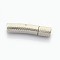 Tarnish Resistant Column 304 Stainless Steel Bayonet Necklace Clasps, Stainless Steel Color, 29x7x6mm, Hole: 4mm
