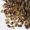 2-Hole Transparent Glass Seed Beads, Antique Style, Rectangle, Goldenrod, 4.5~5.5x2x2~2.5mm, Hole: 0.5~0.8mm