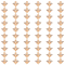 60Pcs Alloy Crystal Rhinestone Connector Charms, Bees Links, Light Gold, 18x18.5x4mm, Hole: 2mm