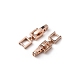 Латунь раз по сравнению с застежками KK-WH0046-51RG-2