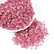 Прозрачные внутри цветные стеклянные бусины SEED-T007-13F-3
