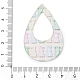 Подвески из прозрачного акрила с принтом FIND-K017-15B-02-3