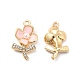 Rhinestone сплава эмали подвески ENAM-K020-02B-1