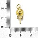 Латунные микро проложить кубического циркония подвески KK-K400-42G-01-3
