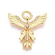 Кубический цирконий из латуни со стеклянными подвесками KK-U055-10G-01-1
