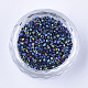 Бусины из гальванического стекла SEED-Q036-01A-K01-2