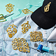 Ahademaker 14 шт. 7 стильные нашивки из полиэстера с вышивкой DIY-GA0003-39-4