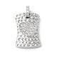 Латунные микро проложить кубического циркония подвески KK-P290-01P-01-1