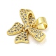 Подвеска с бантом из латуни KK-Z053-14G-03-2