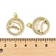 Латунные микропаве прозрачные подвески с фианитом KK-K365-01G-03-3
