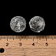 Прозрачные стеклянные бусины GLAA-D025-03G-3