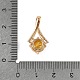 Латунные микро проложить кубического циркония подвески KK-E795-22KCG-01-3
