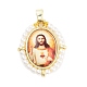 Подвески из латуни с эмалью в стойку X-KK-C056-07G-08-1