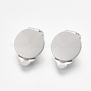 Фурнитура для сережек-клипс из нержавеющей стали марки 304 STAS-T045-33C-P
