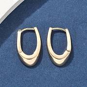 U-образные латунные серьги-кольца EJEW-D320-14G