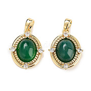 Подвески из латуни с прозрачным фианитом KK-C051-58G