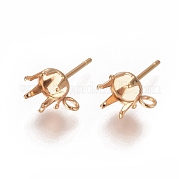 Серьги-гвоздики из нержавеющей стали 304 STAS-L238-026C-G