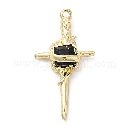 Подвески из сплава и страза PALLOY-P294-02G-03-1