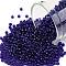 TOHO Round Seed Beads, Japanese Seed Beads, (743) Copper Lined Transparent Sapphire, 11/0, 2.2mm, Hole: 0.8mm, about 1110pcs/10g