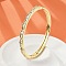Brass Micro Pave Clear Cubic Zirconia Hinged Bangles for Women, Cadmium Free & Lead Free, Rack Plating, Long-Lasting Plated, Real 18K Gold Plated, 1/8 inch(0.45cm), Inner Diameter: 2-1/8x2-3/8 inch(5.35x6.1cm)