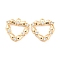 Brass Micro Pave Cubic Zirconia Pendants, Cadmium Free & Nickel Free & Lead Free, Heart, Real 18K Gold Plated, 15x14x3mm, Hole: 1.4mm