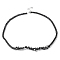 Chip Synthetic Non-magnetic Hematite Beaded Necklaces, with Alloy Clasps, 20.47 inch(52cm)