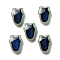Glass Beads, Temperature Sensing Color Changing Beads, Tulip, Dark Sea Green, 15x11.5x5.5mm, Hole: 1.3mm