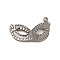 304 Stainless Steel Pendants, Mask Charm, Stainless Steel Color, 18.5x30x1.5mm, Hole: 1.8mm