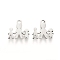 Tarnish Resistant 304 Stainless Steel Charms, Laser Cut, Family, Stainless Steel Color, 9.5x9.5x1mm, Hole: 1.2mm