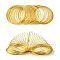 Steel Memory Wire, for Bracelet Making, Golden, 55mm, Wire: 0.6mm(22 Gauge), 2200 circles/1000g