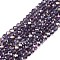 Electroplate Glass Beads Strands, AB Color Plated, Faceted, Rondelle, Indigo, 2.9~3.3x2mm, Hole: 0.8mm, about 144~150pcs/strand, 35~37cm