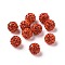 Polymer Clay Rhinestone Beads, Grade A, Round, Pave Disco Ball Beads, Hyacinth, 10x9.5mm, Hole: 1.5~1.8mm