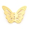 PVD Vacuum Plating 304 Stainless Steel Pendants, Butterfly, Golden, 18x24x5mm, Hole: 1.2mm