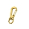 304 Stainless Steel Swivel Clasps, Swivel Snap Hook Clasps, Real 18K Gold Plated, 37x14mm