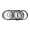 Carbon Steel Memory Wire, for Collar Necklace Making, Necklace Wire, Gunmetal, 11.5cm, 18 Gauge(1mm), about 400 circles/1000g
