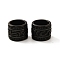 Ion Plating(IP) 304 Stainless Steel Spacer Beads, Large Hole Beads, Manual Polishing, Column, Electrophoresis Black, 10.5x9mm, Hole: 8mm