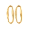 304 Stainless Steel Linking Rings, Irregular Oval, Golden, 22x18x2mm, Inner Diameter: 18x3.5mm