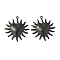 Ion Plating(IP) 304 Stainless Steel Pendants, Heart Charm, Black, 40x37.5x4mm, Hole: 2.5mm