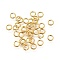 Brass Open Jump Rings, Long-Lasting Plated, Nickel Free, Real 18K Gold Plated, 4.5x0.8mm, Inner Diameter: 2.5mm