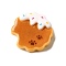Paw Print Theme Opaque Resin Cabochon, Biscuits, 23x22.5x8mm