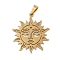 304 Stainless Steel Pendants, Laser Cut, Star Charms, Golden, 27.5x24.5x1mm, Hole: 6x3mm
