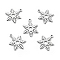 Non-Tarnish 201 Stainless Steel Pendants, Christmas Theme, Snowflake, Stainless Steel Color, 19x14x1mm, Hole: 1.5mm