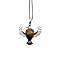 Peace Dove Water Droplet Crystal Necklace Pendant Fashion Ornament Simple Pendant