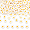 NBEADS 168 Pcs Daisy Beads, Handmade Millefiori Lampwork Glass Bead Flat White Flower Loose Spacer Bead for DIY Necklace Bracelet Earring Jewelry Making Crafts,6.4-9mm