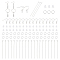DIY Earring Making Finding Kit, Including 304 Stainless Steel Earring Hooks & Open Jump Rings, 201 Stainless Steel Eye Pin, Plastic Ear Nuts, Stainless Steel Color, 1000Pcs/box