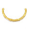 Matte Style Brass Connector Charms, Cadmium Free & Lead Free, U Shaped, Matte Gold Color, 35x59.5x4.5mm, Hole: 2mm