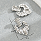 Exaggerated High-end Copper Plated Gold Cloud Earrings for Women Party