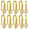 10 Pairs Brass Micro Pave Clear Cubic Zirconia Earring Hooks, Ear Wire, with Horizontal Loops, Golden, 18mm, Hole: 1.2mm, Pin: 1mm